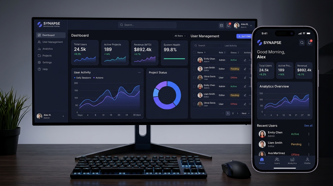 Full-Stack Web & Mobile App Interface