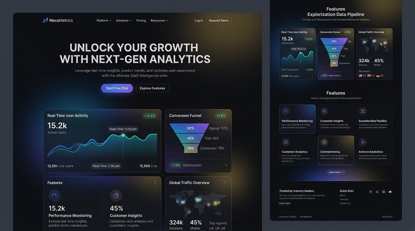 Modern SaaS Web Platform Interface